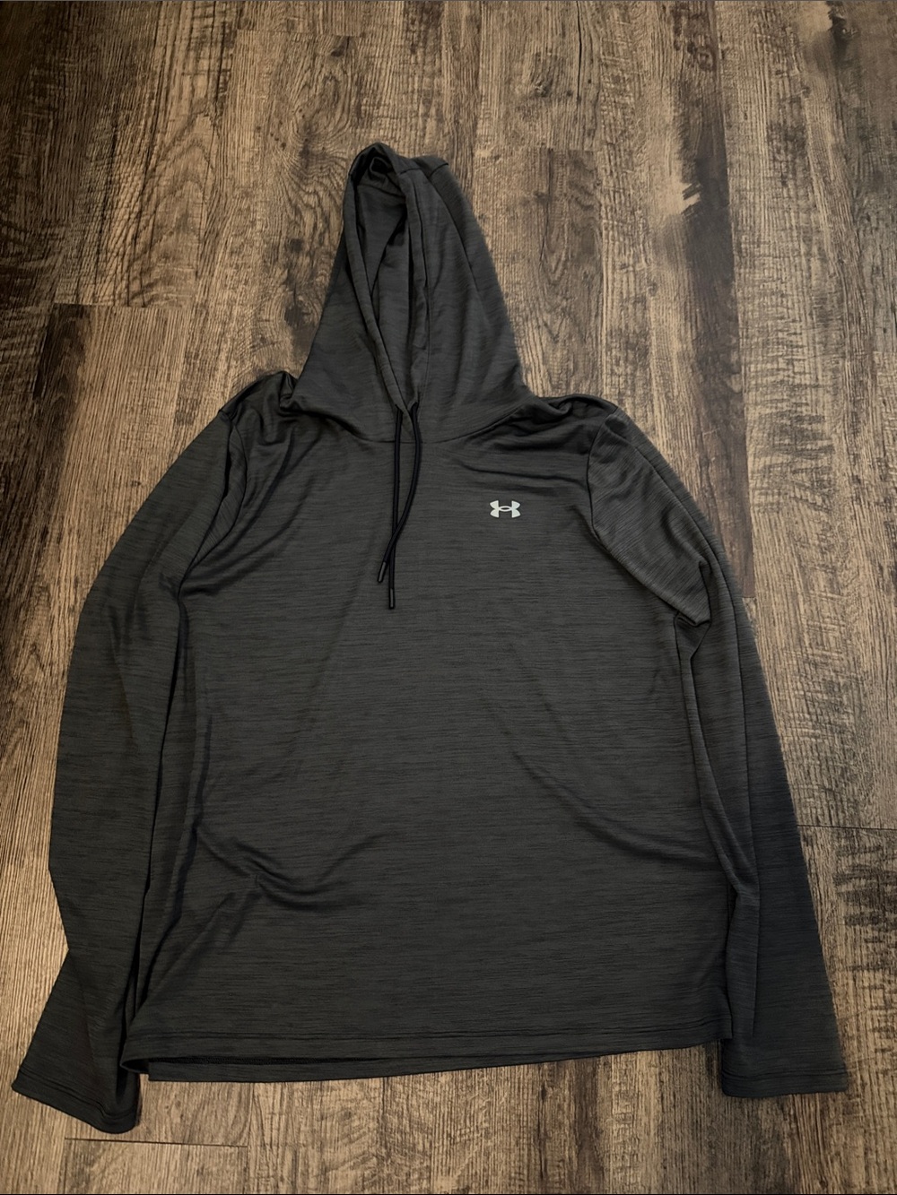 Under Armour Men’s Dark Gray Hooded Performance Pullover